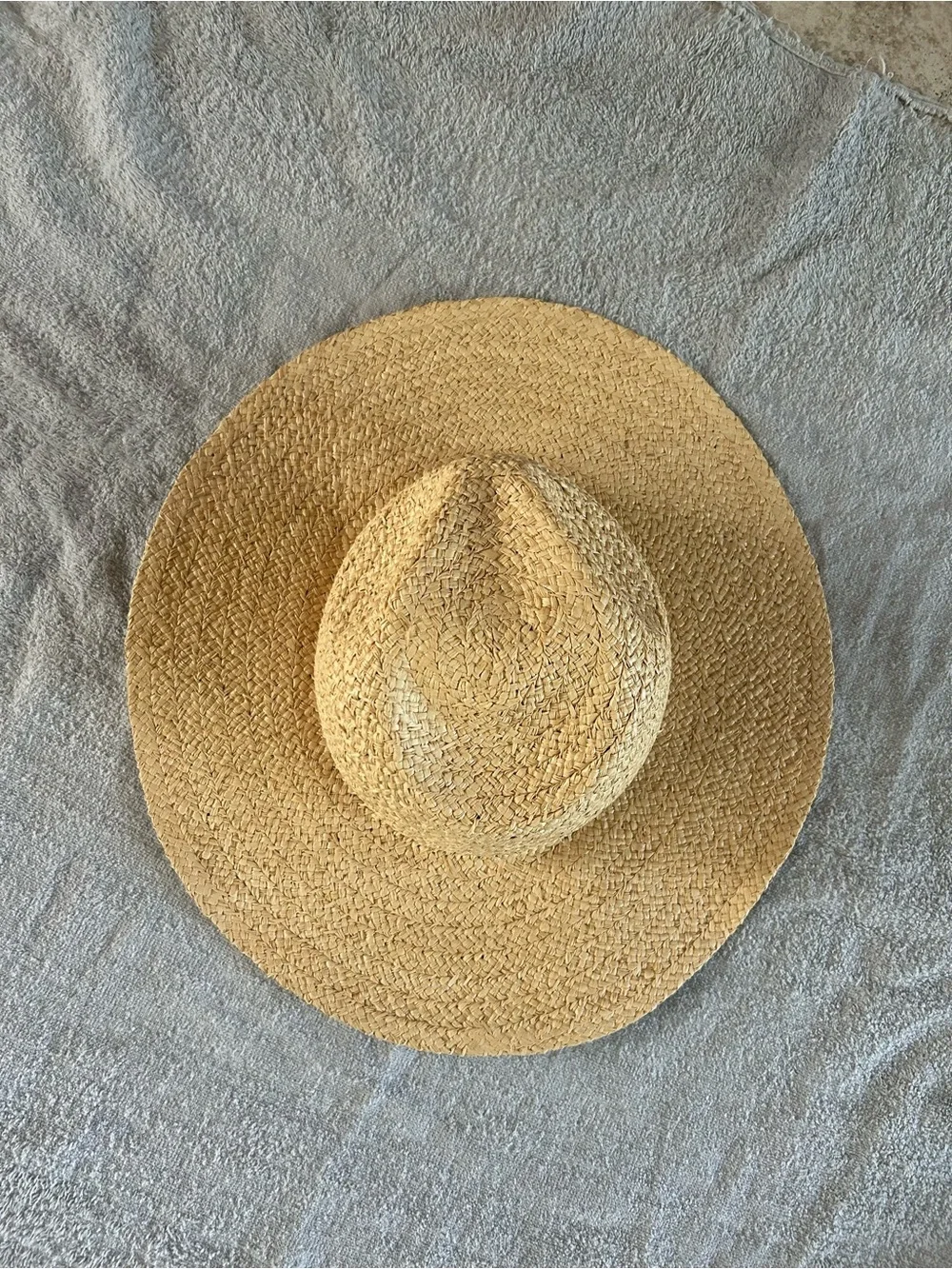 Wide Brim Straw Sun Hat - NWT